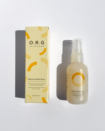 O.R.G Mineral Peel Face is designed for dry, oily, combination, sensitive, and men&