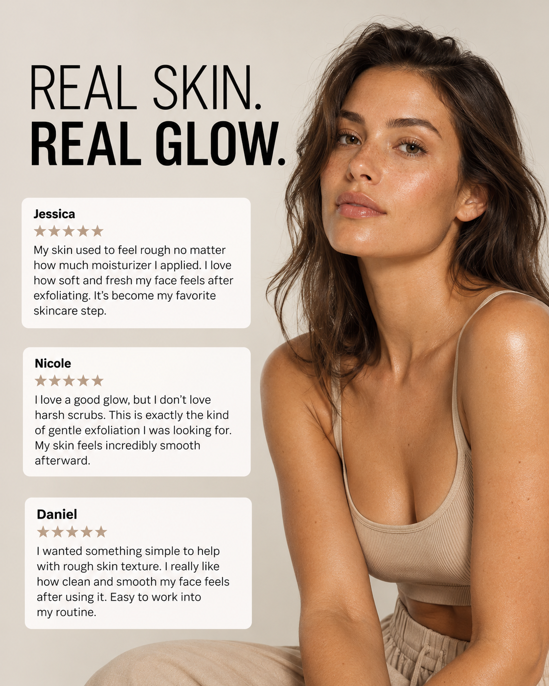 real skin. real glow and real reviews from women
