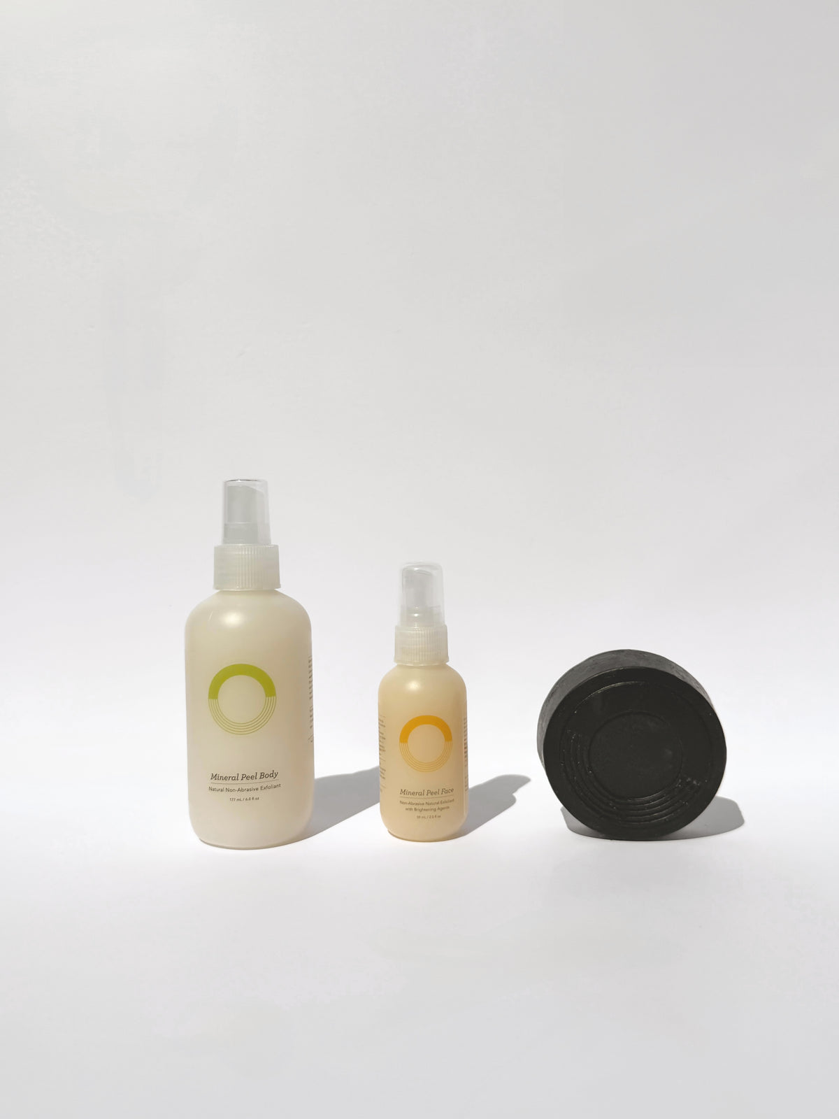 Three products. Two types of exfoliation. One seriously smooth head-to-toe routine.
Meet the O.R.G Head-to-Toe Exfoliation Trio, our complete face and body exfoliating skincare set featuring Mineral Peel Face, Mineral Peel Body, and Detox Body Bar.
This 3-piece exfoliating system combines O.R.G&