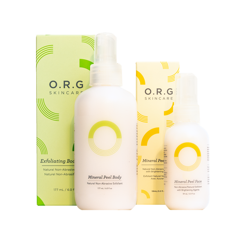 O.R.G Skincare Dare to Go Bare Set Mineral Peel Face and Body